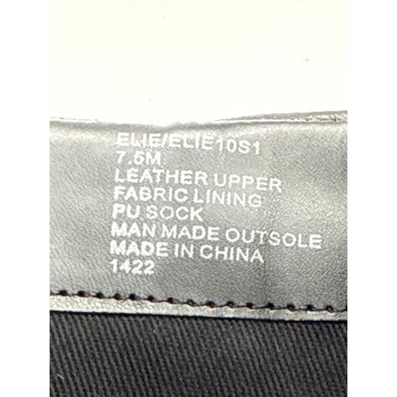 NWT Women’s Steve Madden Black Leather Platform Ankle Boots Sz 7.5M - Picture 8 of 8